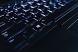 black computer keyboard
