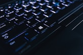 black computer keyboard