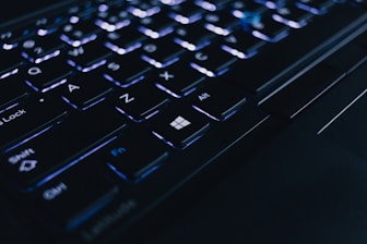 black computer keyboard
