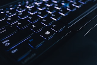 black computer keyboard