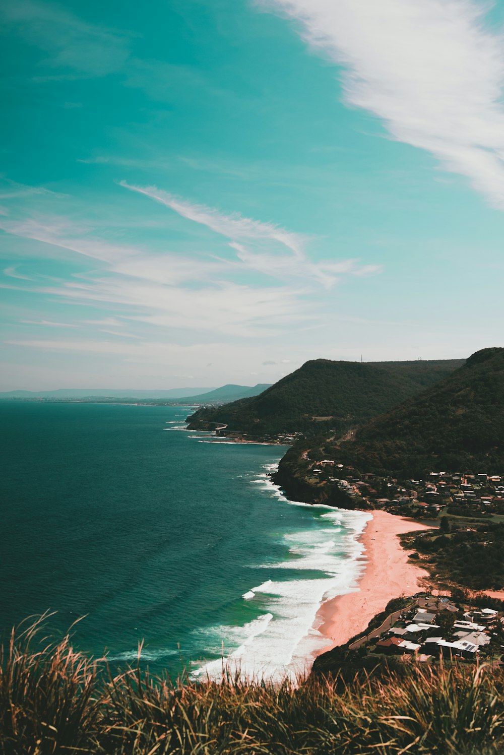 aerial photography of beach