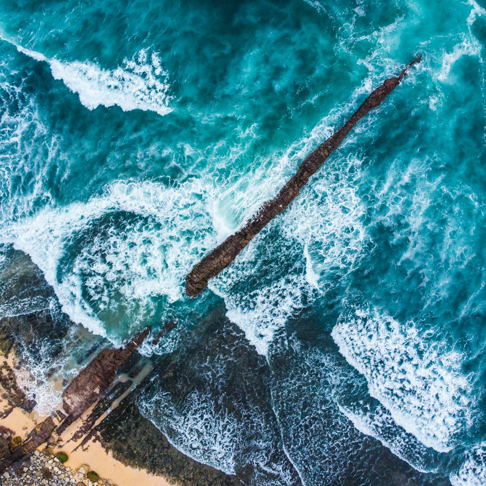 aerial photography of sea