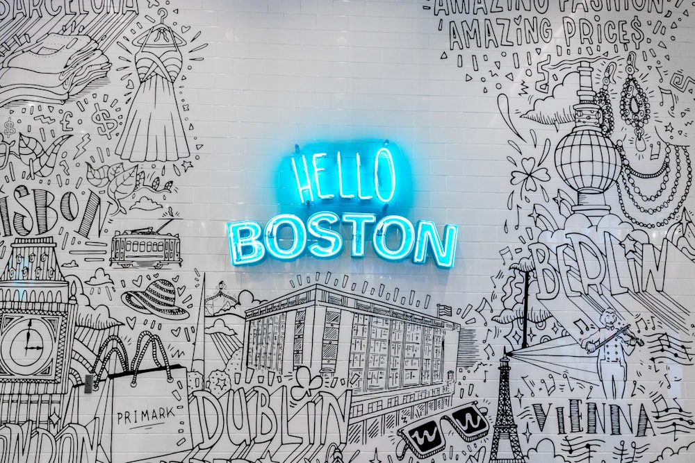 Hello Boston illustration
