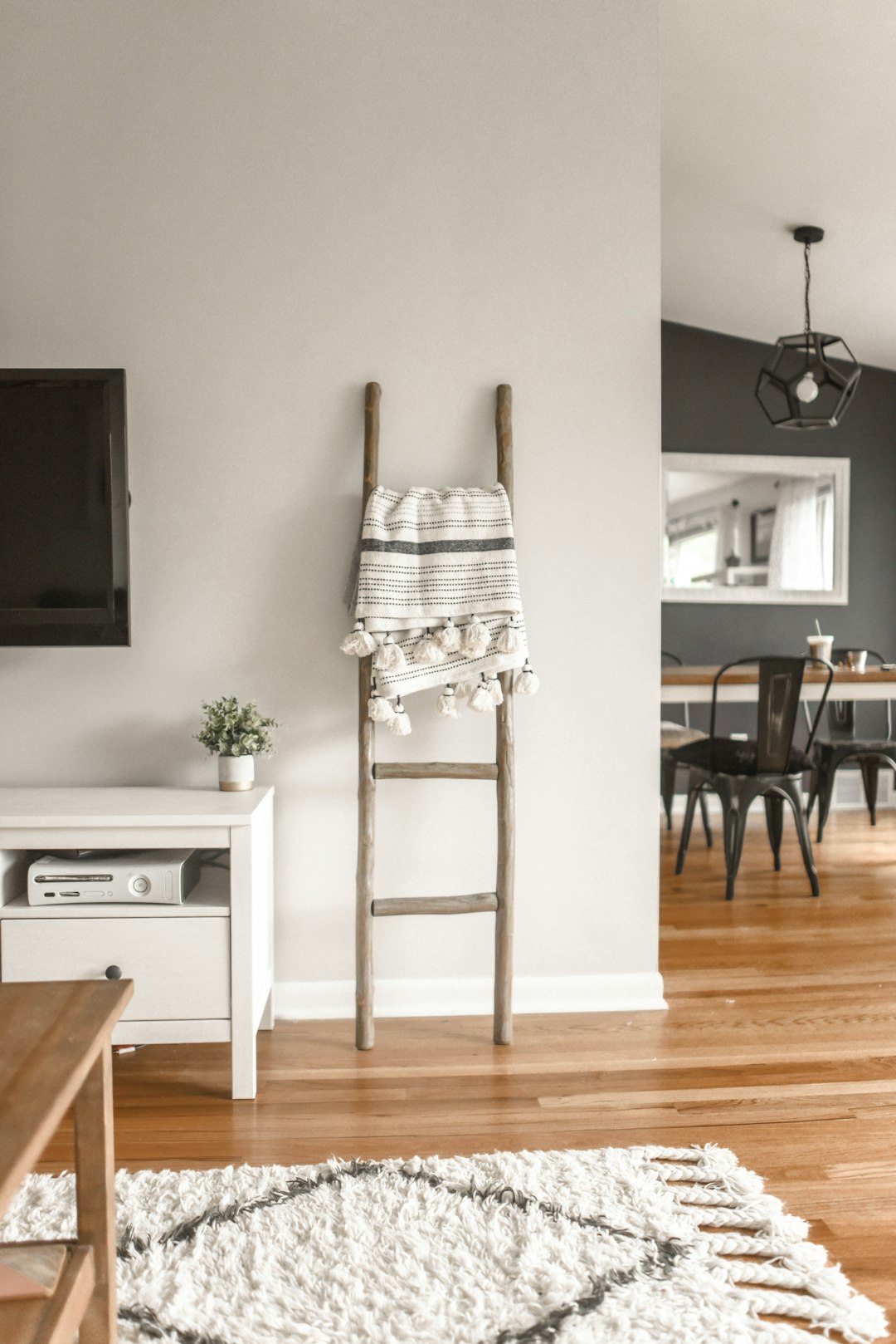  brown wooden ladder carpet