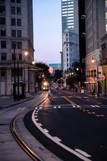 person walking on pedestrian lane Georgia