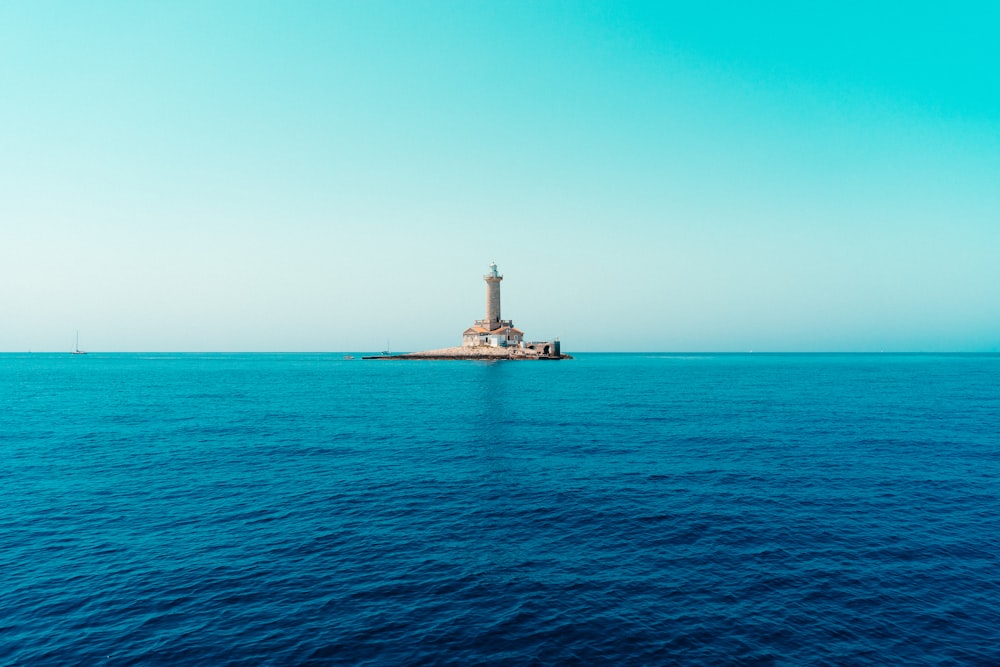 house in middle of sea