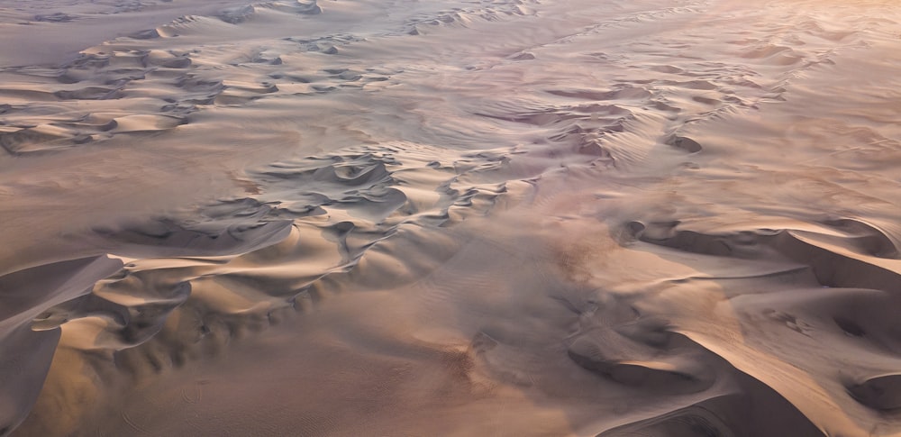 Vue aérienne du désert