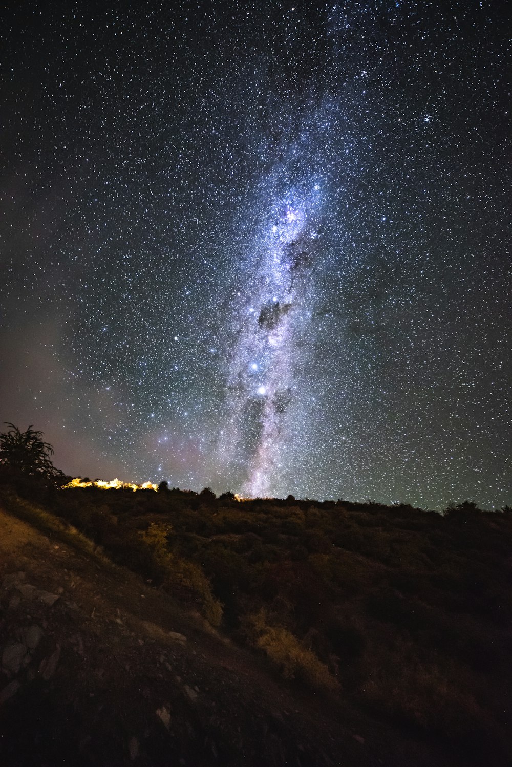 time lapse photography of stars