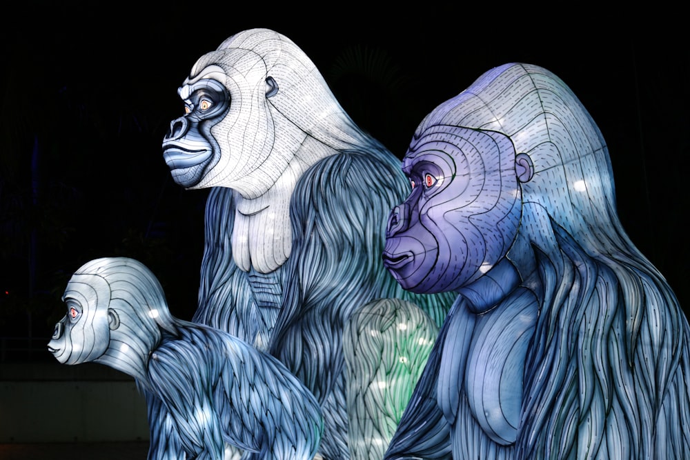 Fondo de pantalla 3D de gorila