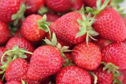 bunch of strawberries fruit