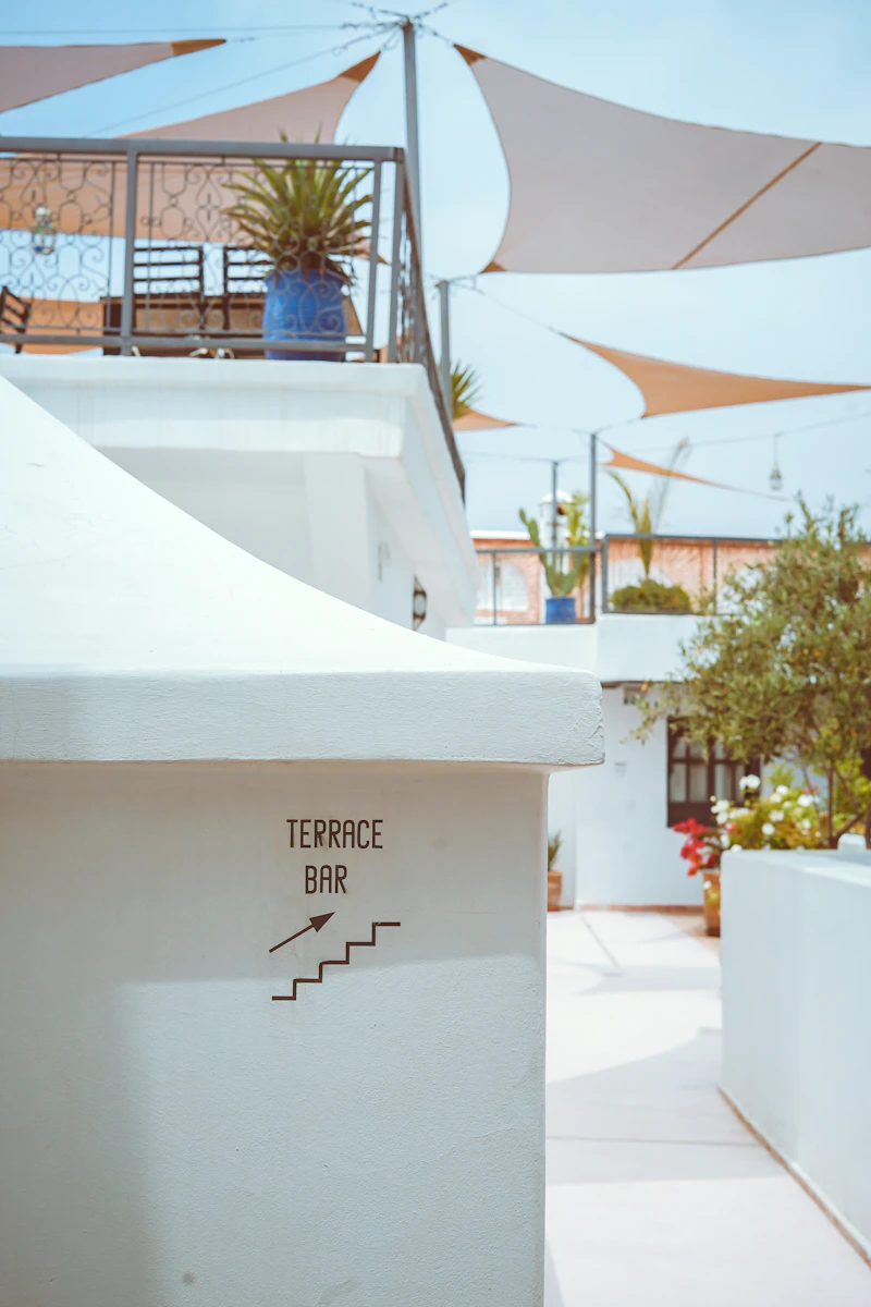 Terraza de vivienda con superficie impermeabilizada