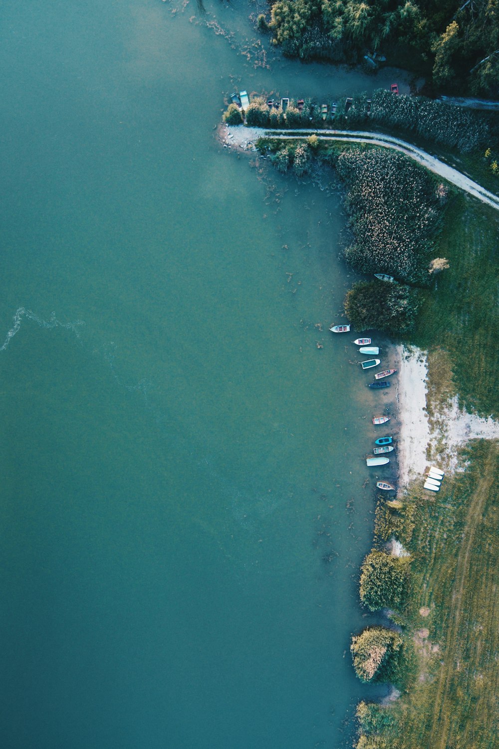 boats parked on beach