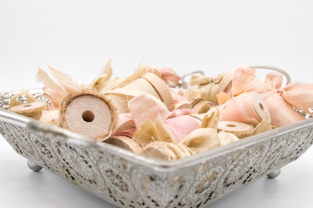 bowl of cork lids