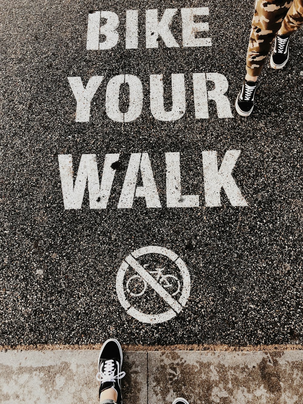 Bike Your Walk print asphalt