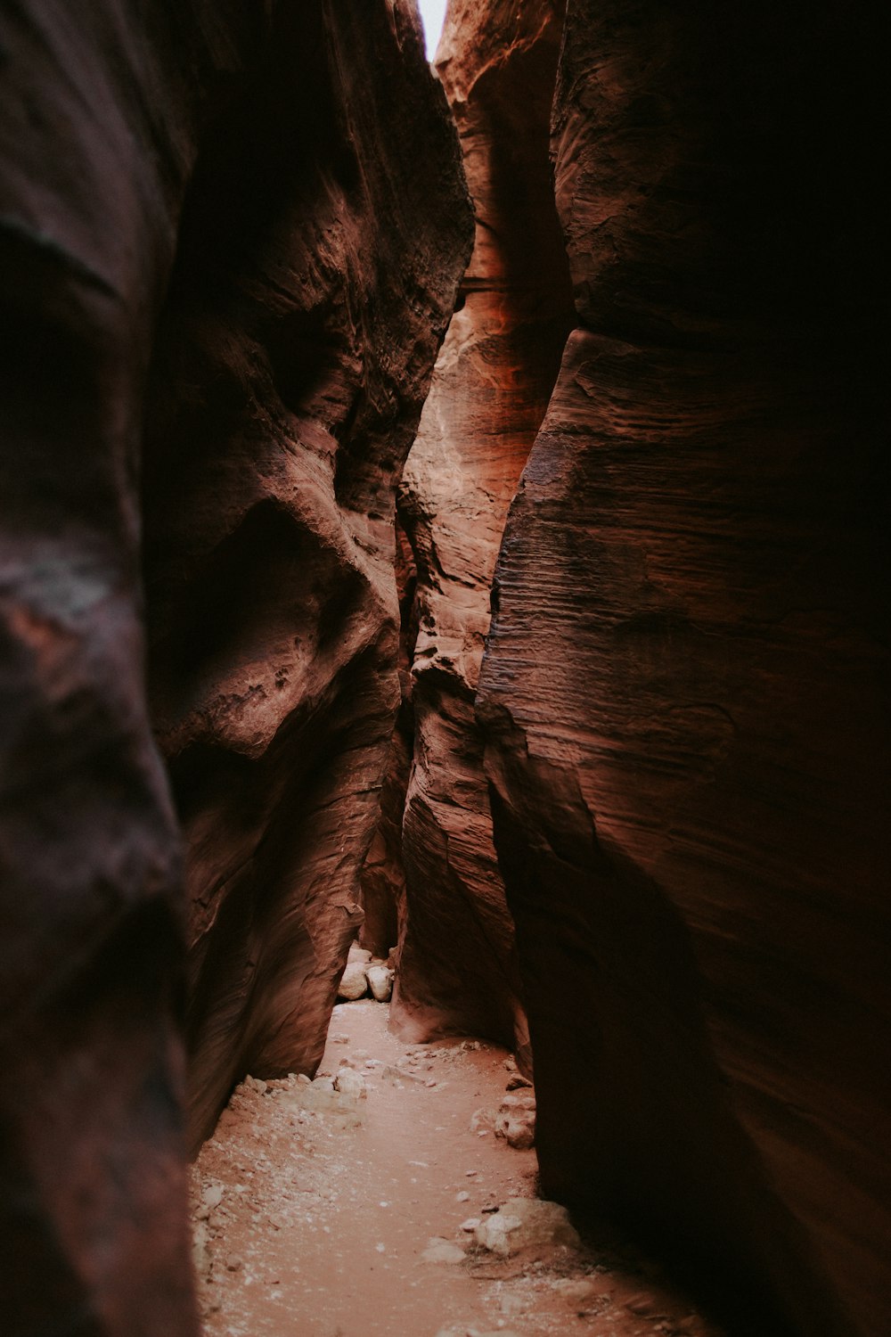 Caverna marrom na foto diurna