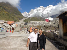 A vibrant snapshot of a group enjoying a scenic mountain tour, capturing smiles and breathtaking views.