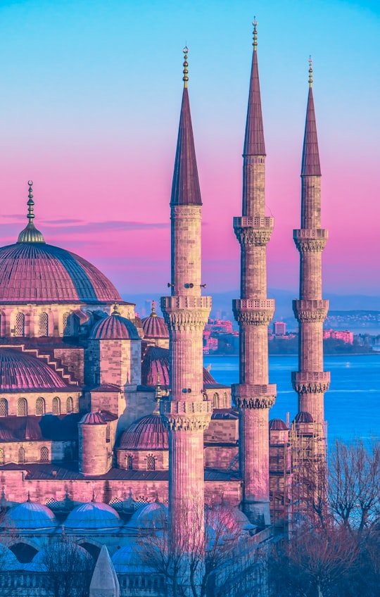 brown and beige castle in Little Hagia Sophia Turkey