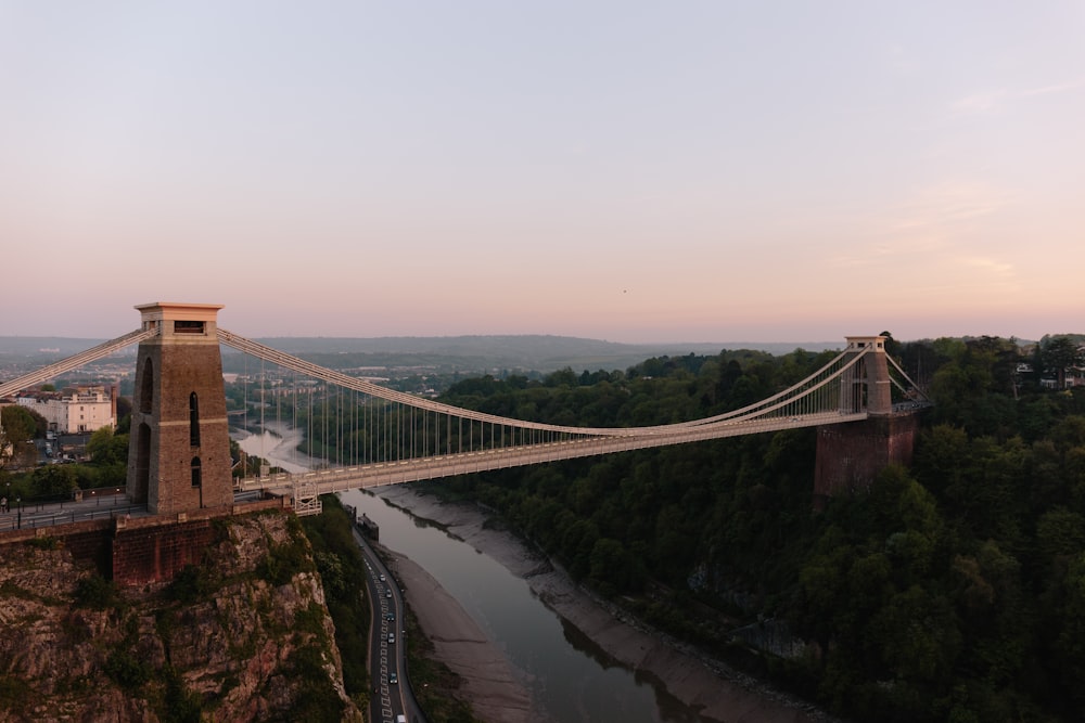 aerial view of bridge