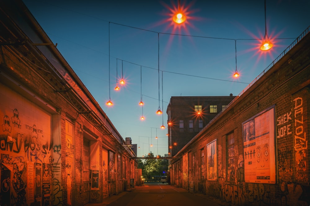 street corner at night