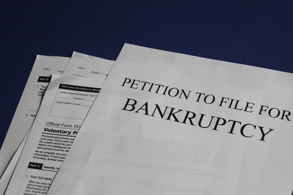 Petición para declararse en bancarrota