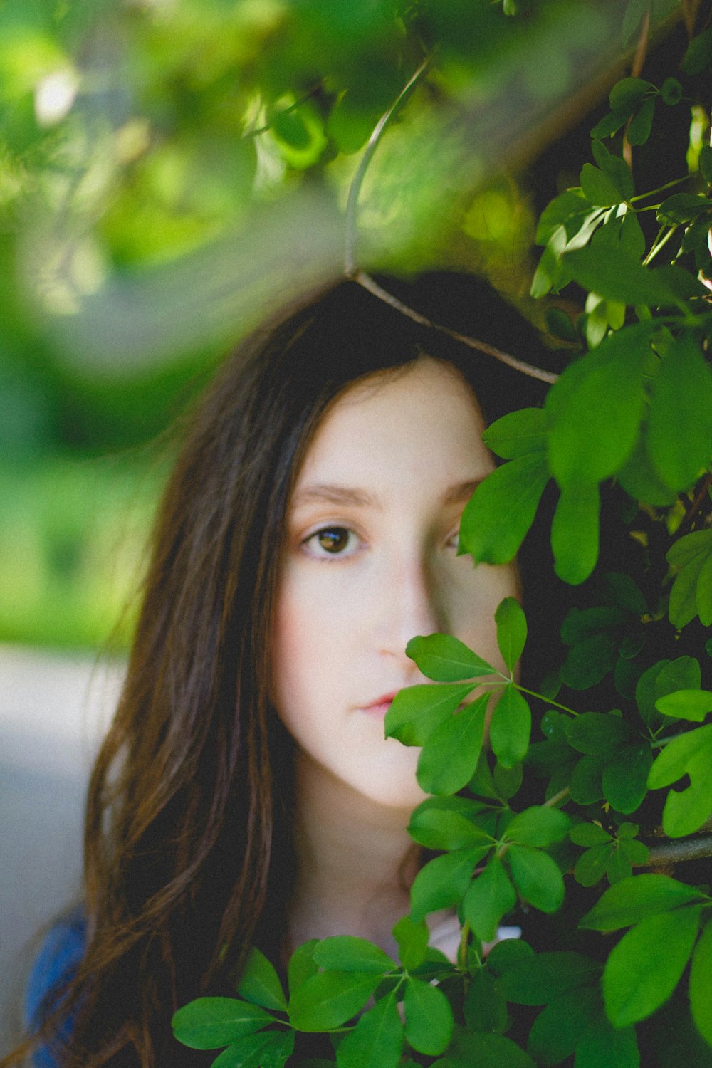 woman on selective focus photo