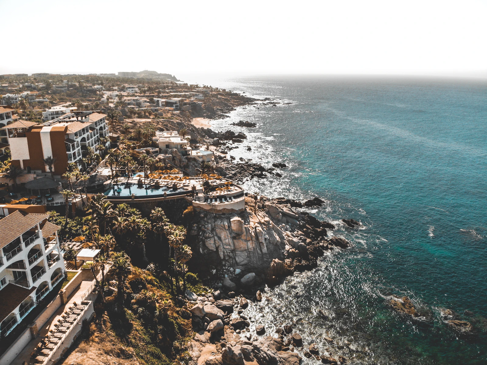 Aerial view of Cabo San Lucas coastline