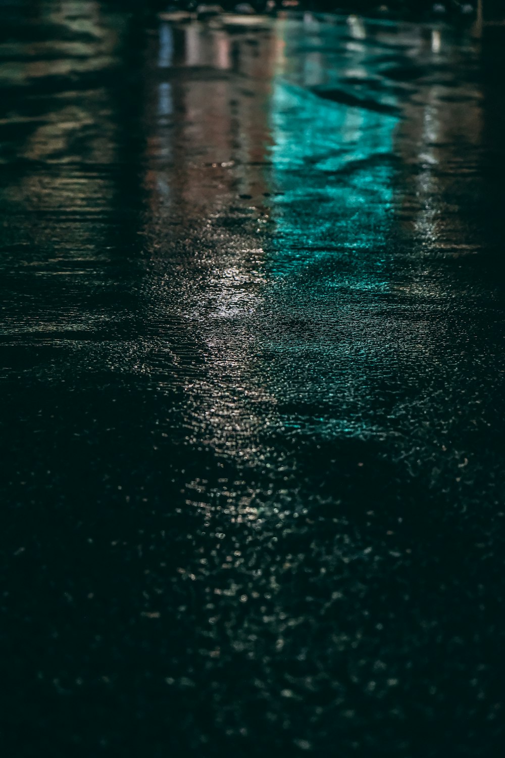 selective focus photo of gray concrete pavement