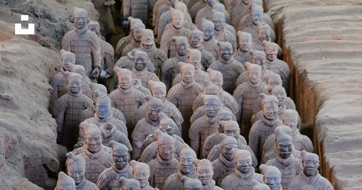 Terracotta Army ranks inside Emperor Qin’s mausoleum, Xi’an