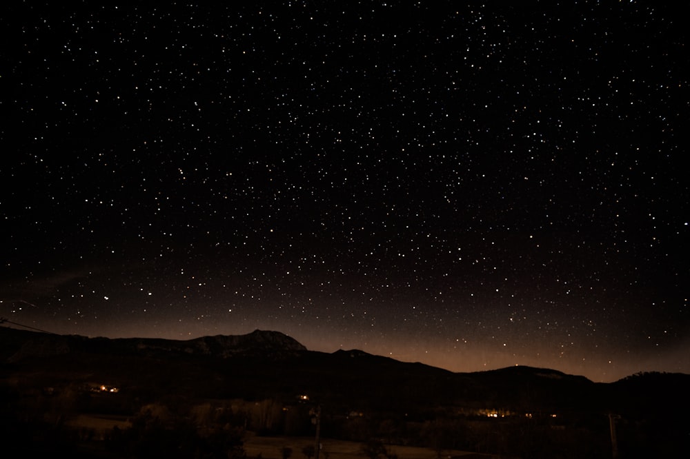 Foto de la noche estrellada