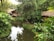 A modern septic system installation in a lush tropical setting, showcasing eco-friendly technology in a serene environment.