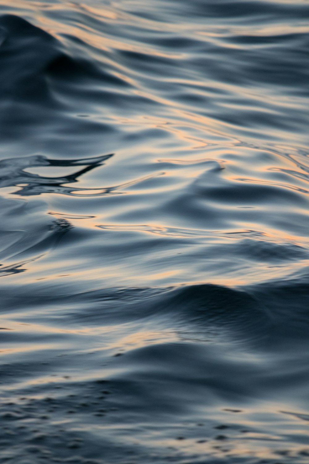 primer plano de la masa de agua