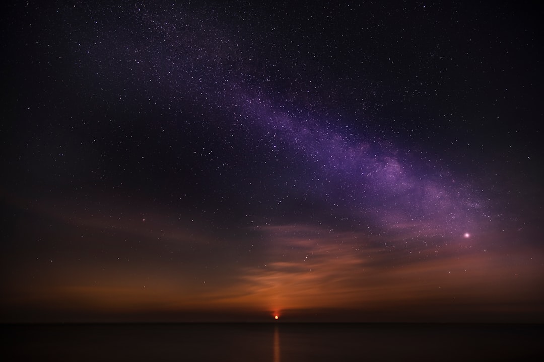 Moonrise under the Milky Way