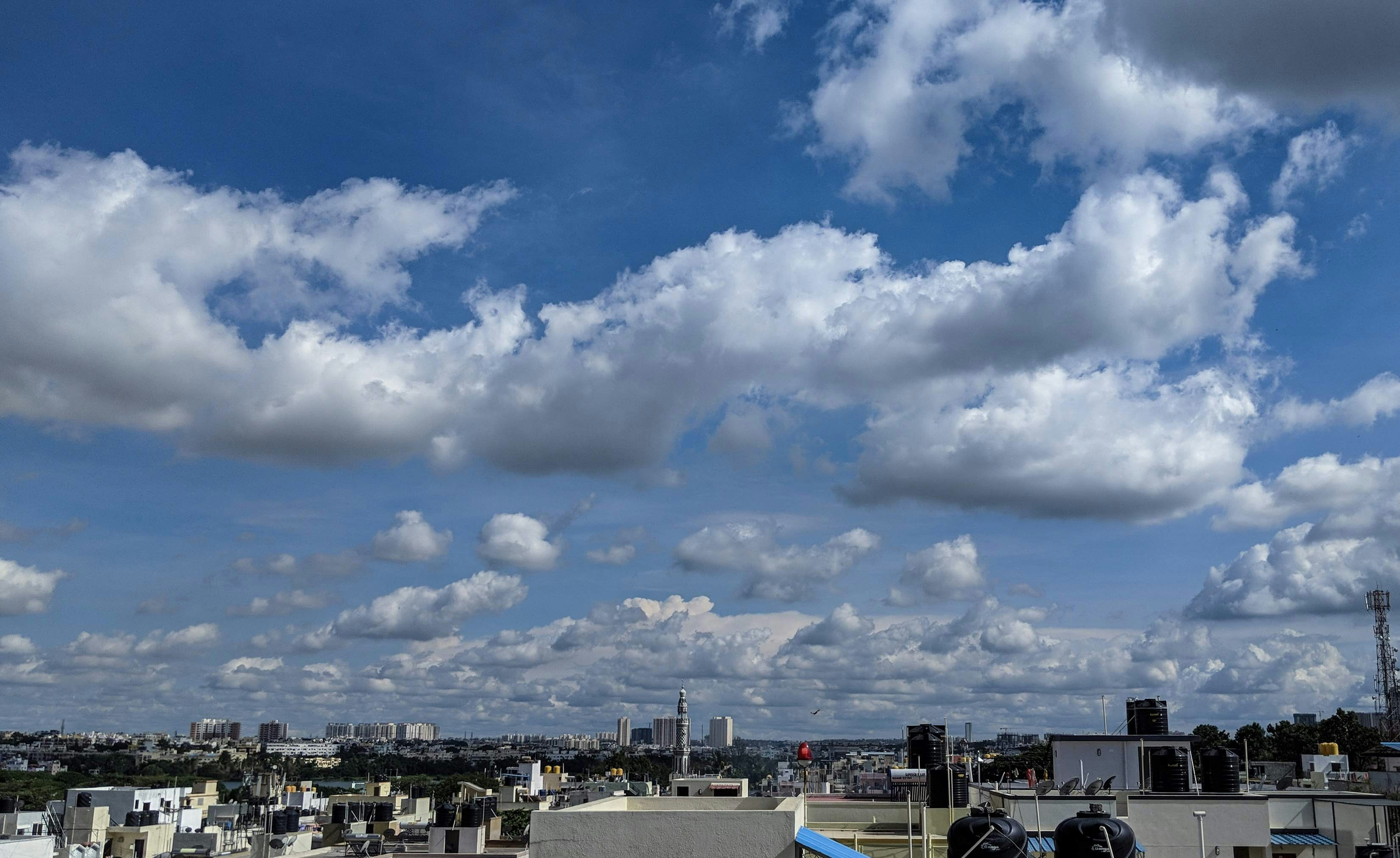 Infinite clouds in Bangalore