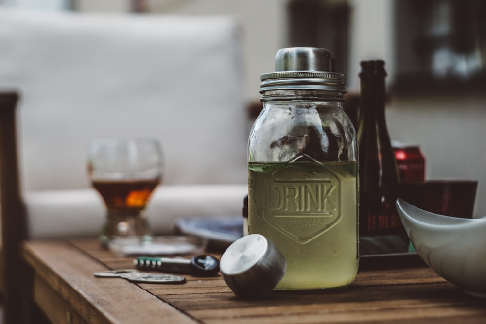 clear Drink jar