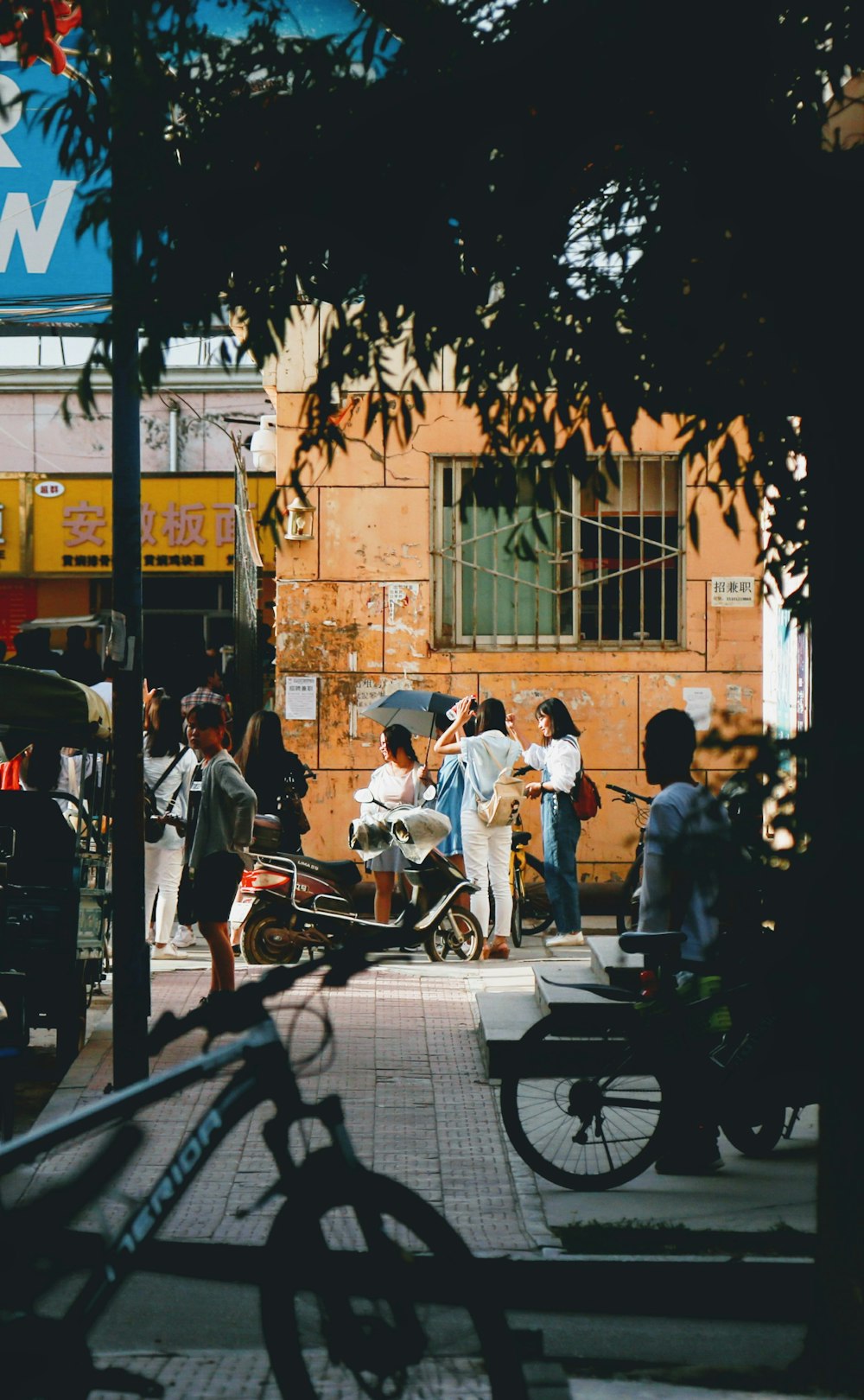 people on the street