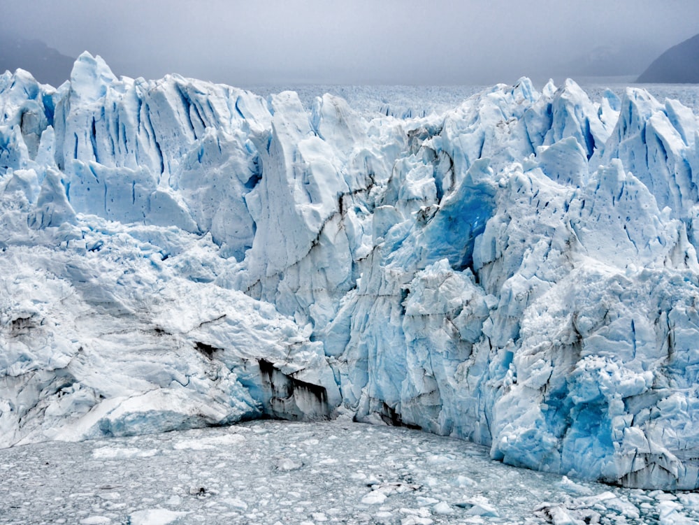 white glacier