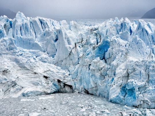 white glacier in Perito Moreno Glacier Argentina