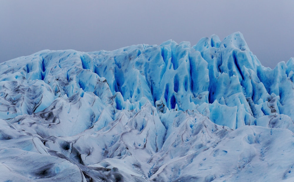 photo of snow filled mountain