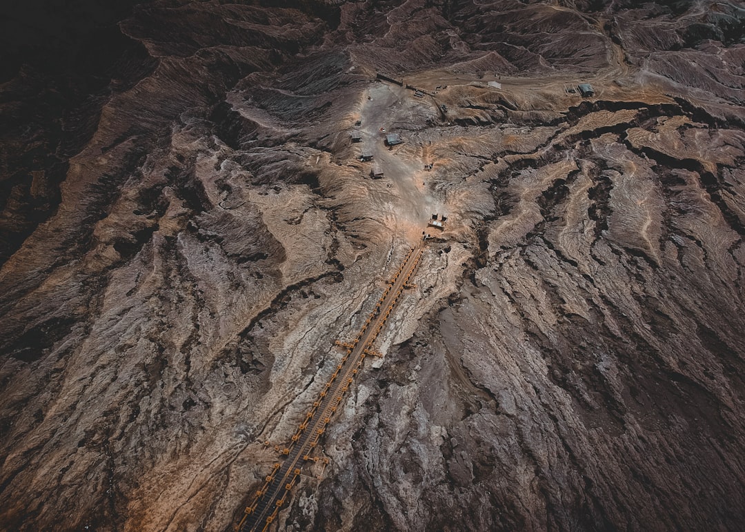 aerial view of mountain