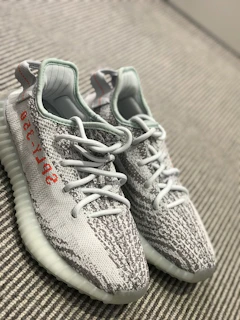 Stylish sneakers with a countdown timer overlay showing 'Only 2 left!' in bold white text.