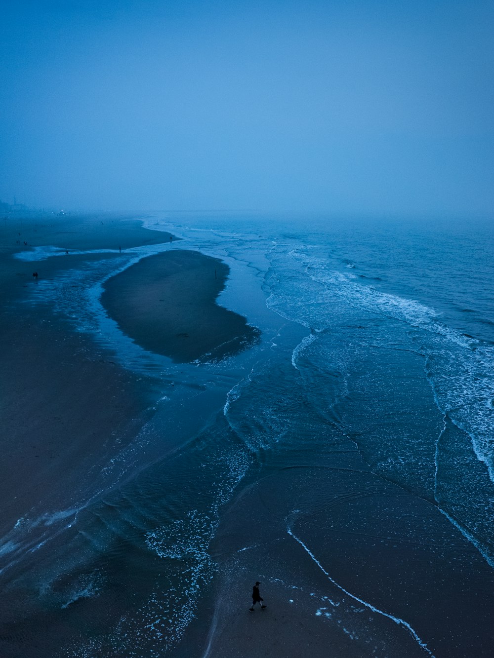 aerial photo of sea