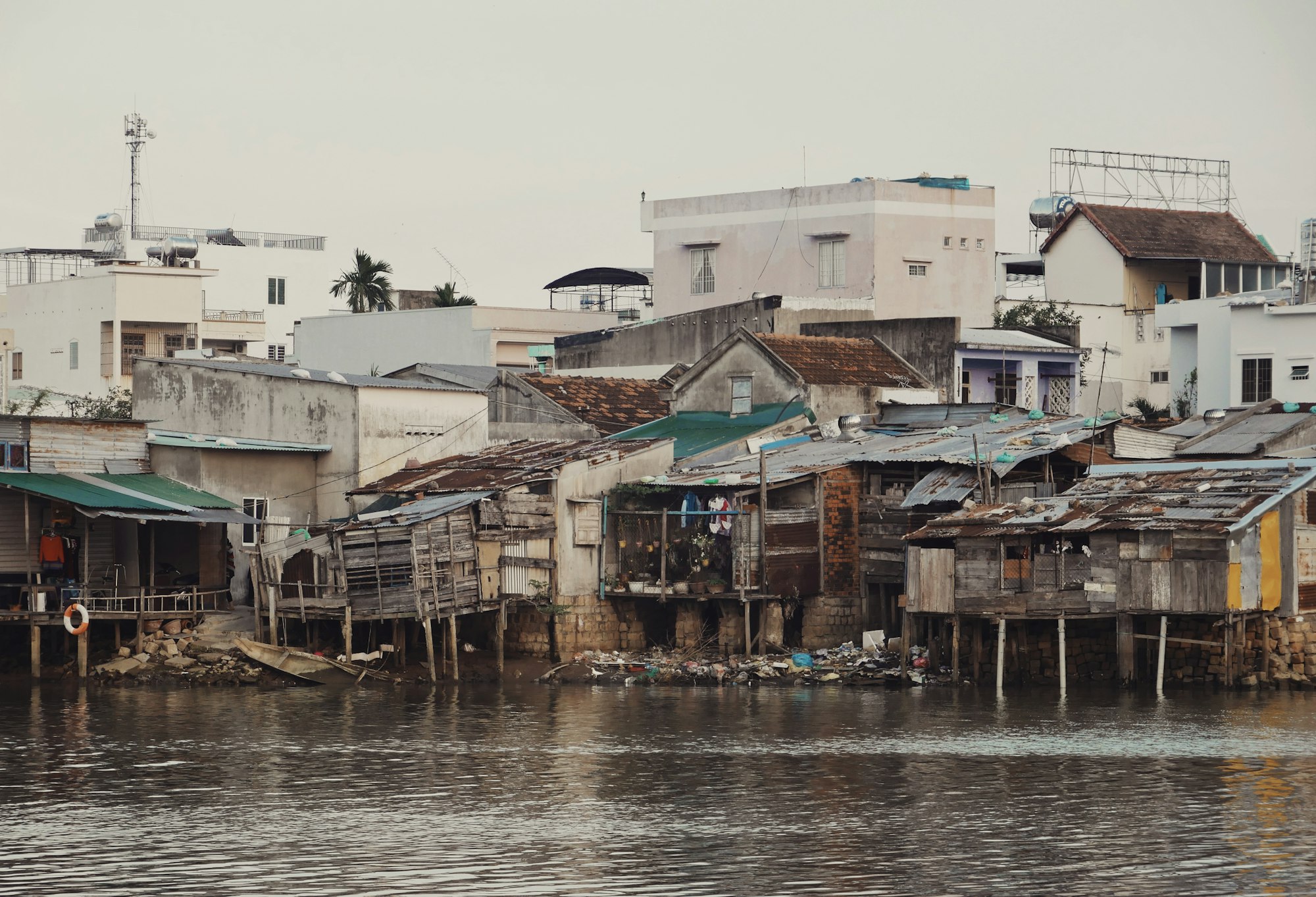 I saw these homes in Nha Trang while motorbiking around the city and had to stop to capture them at sunset.