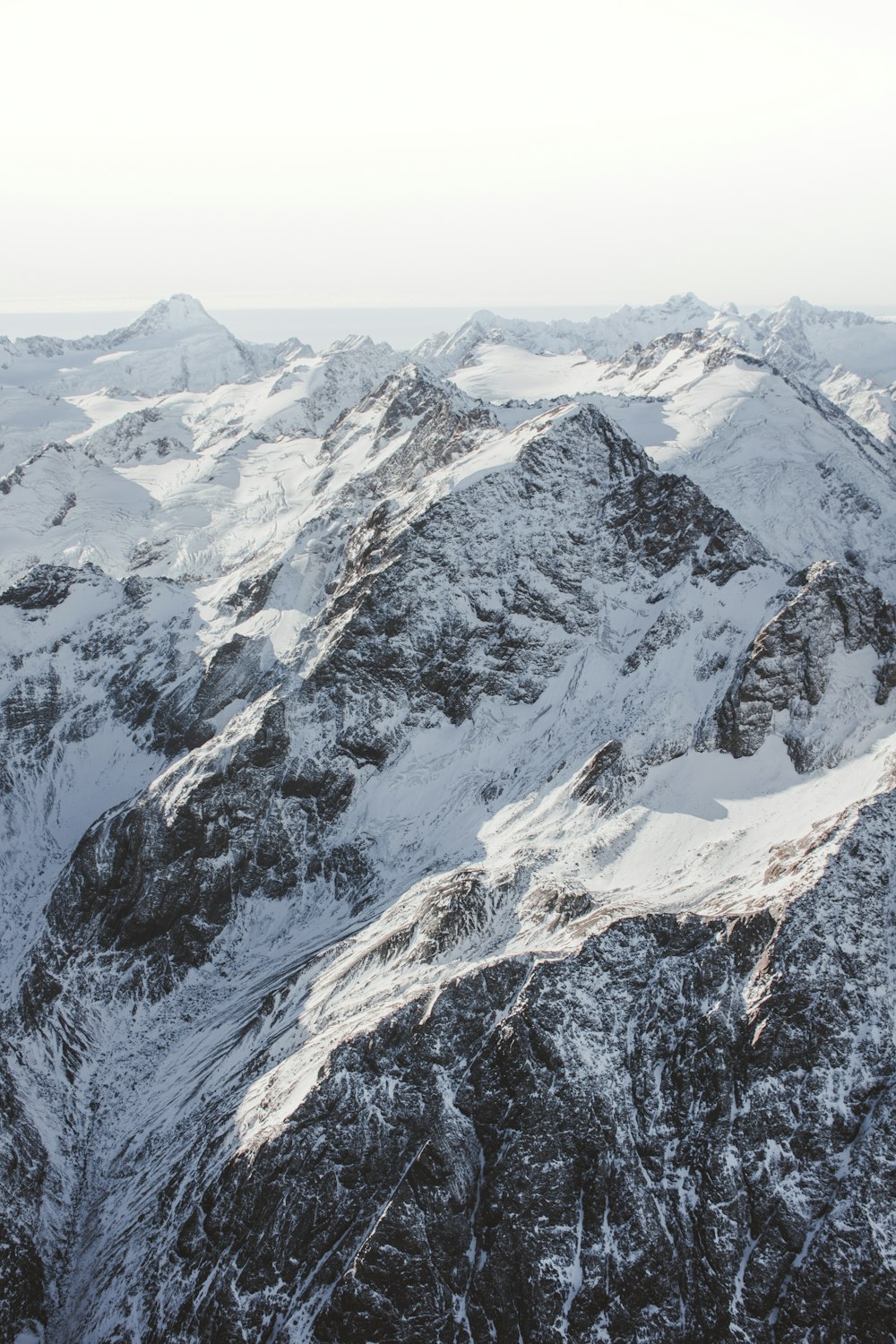 aerial view of mountain