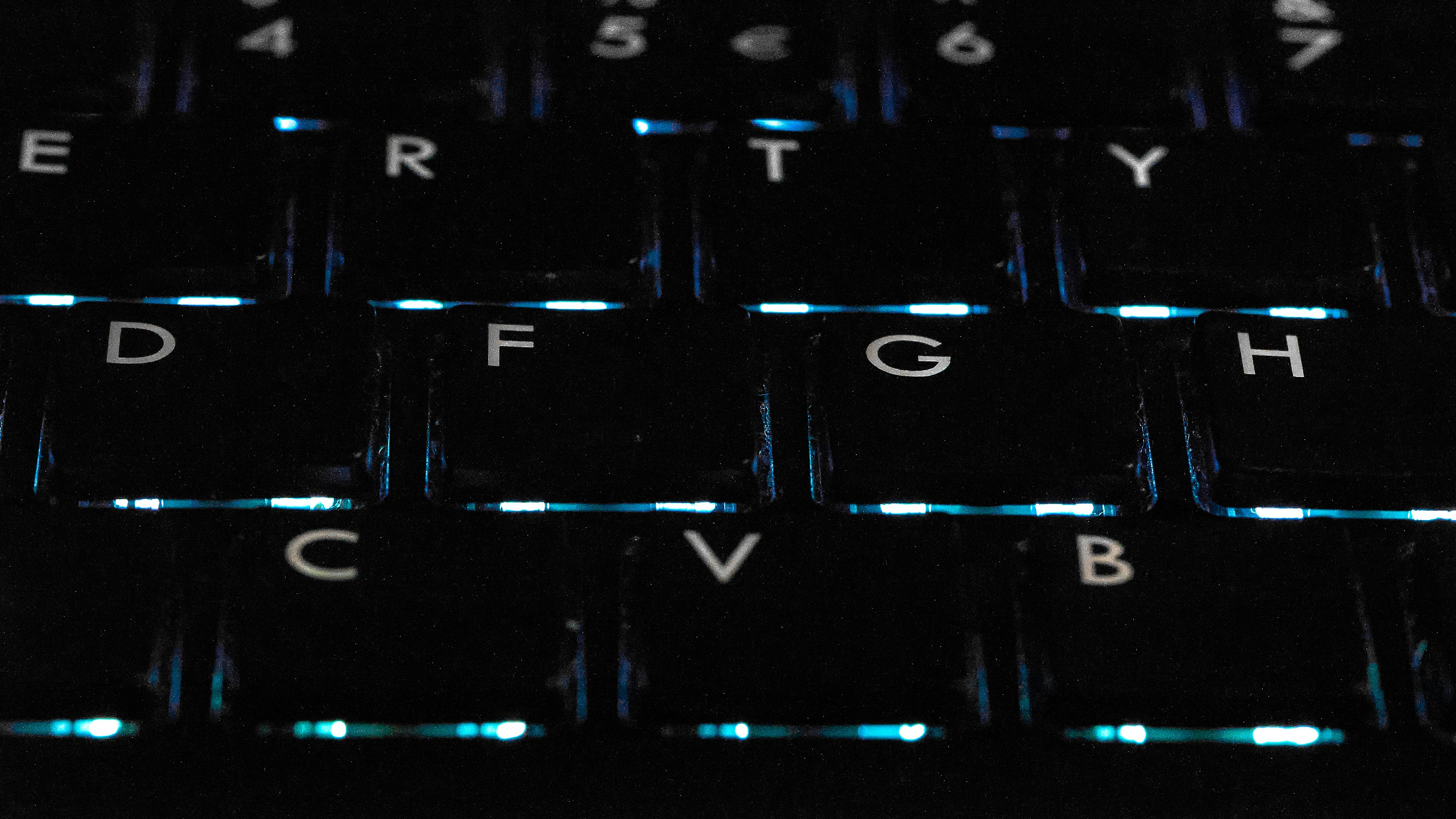 Laptop keyboard with lights