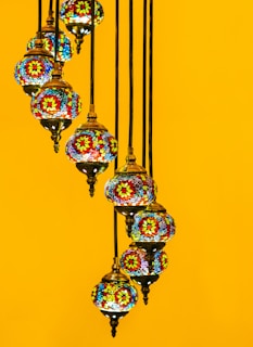 multicolored tiffany pendant lamp