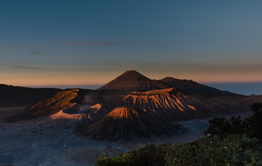 aerial view photography of mountains in Bromo Tengger Semeru National Park Indonesia
