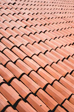 brown roof tiles
