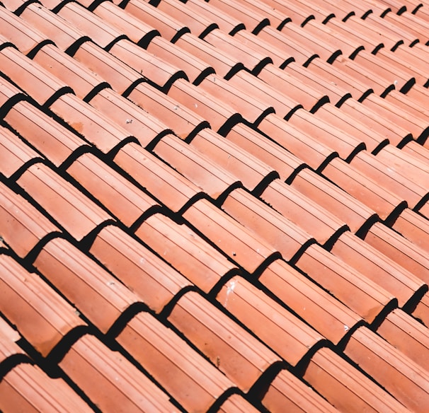 brown roof tiles