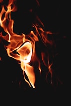 macro photography of flame