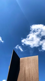 Finished metal structure standing tall against a clear blue sky